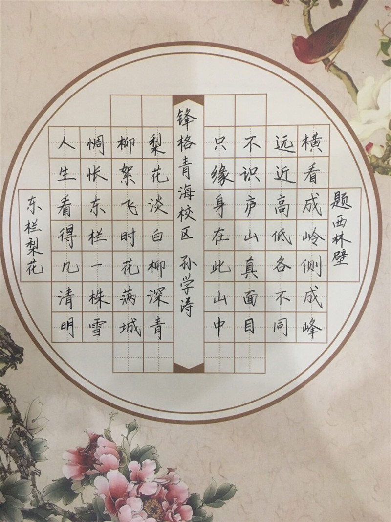 青海校區(qū)孫學濤作品展示——《題西林壁》